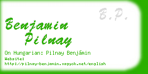 benjamin pilnay business card