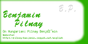 benjamin pilnay business card